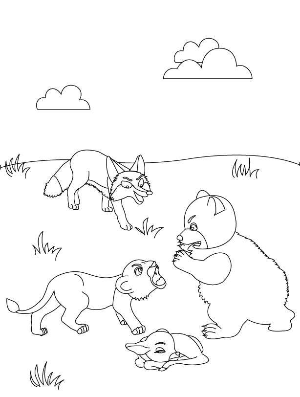 fable coloring pages - photo #6