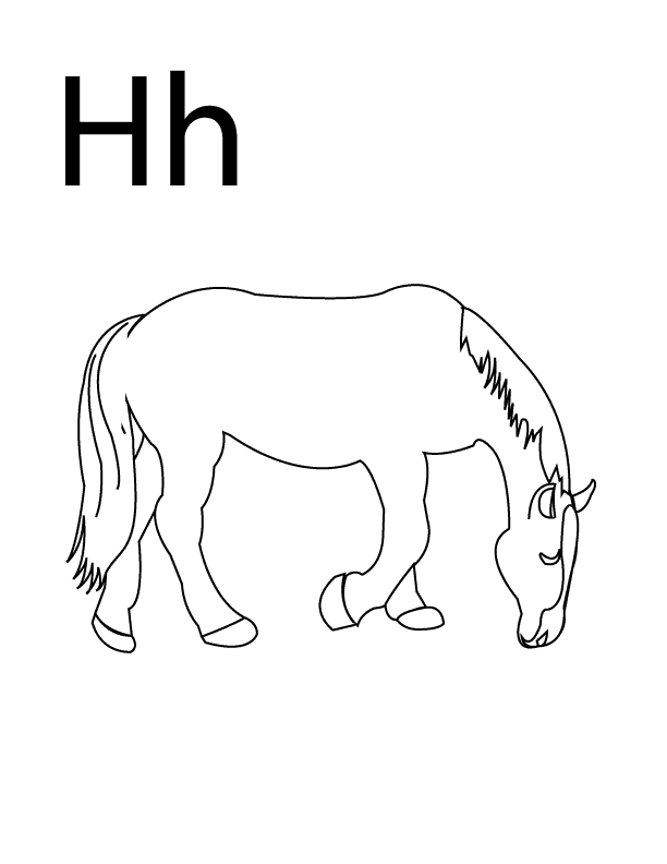 h coloring pages for kids - photo #17