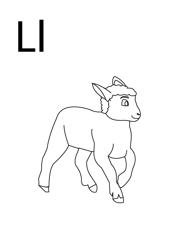 Coloring Pages Letter L