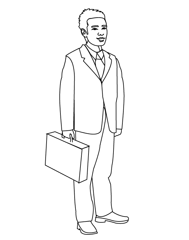 man coloring pages for kids - photo #2