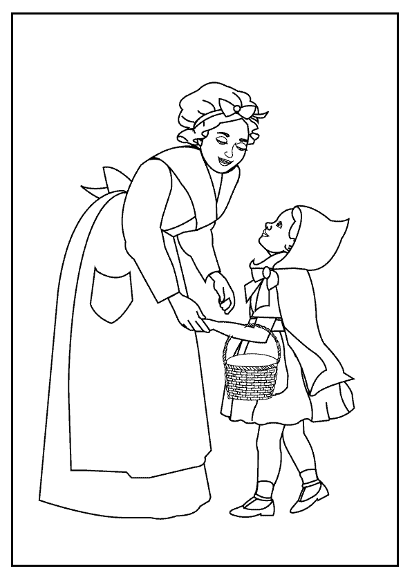 Little Red Riding Hood Coloring Pages