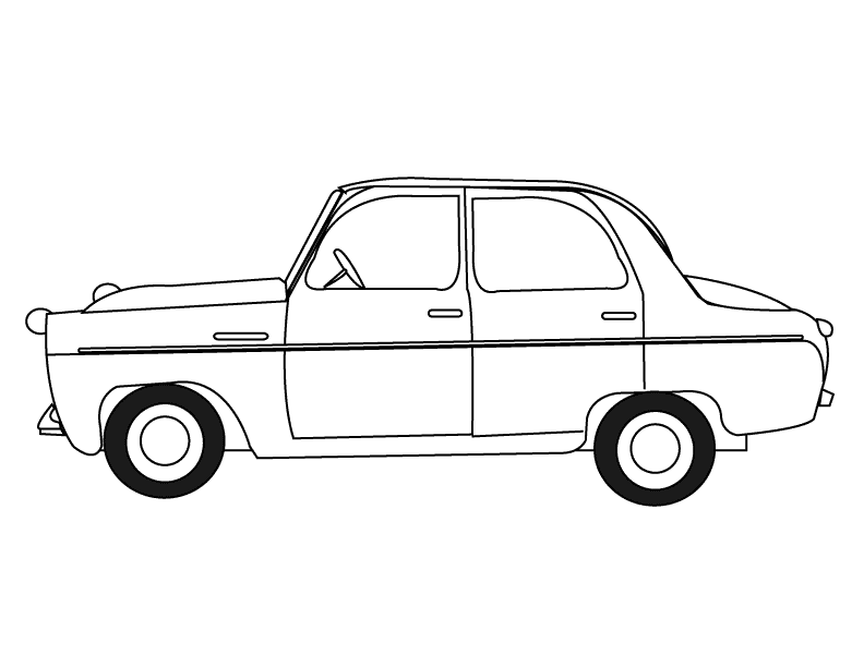 car coloring pages easy - photo #29