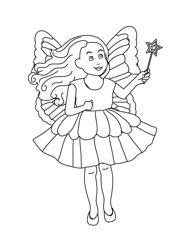 fairy coloring pages games for girls - photo #43
