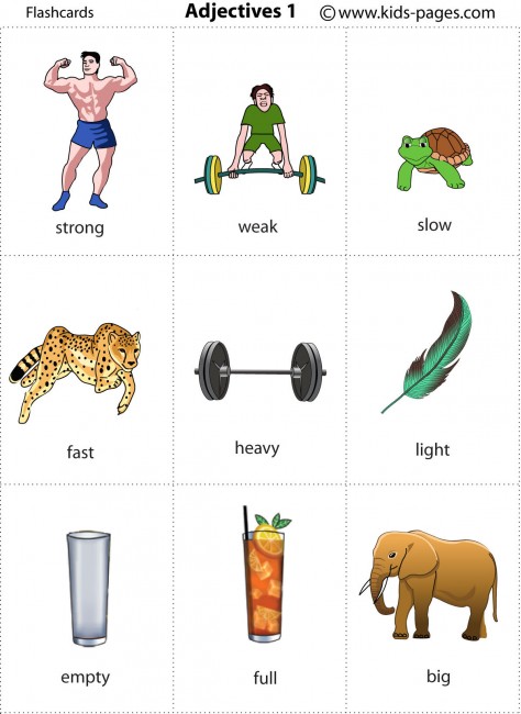 Adjectives 1 Flashcard Adjectives 1 Flashcard