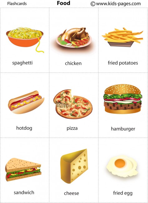food-flashcard
