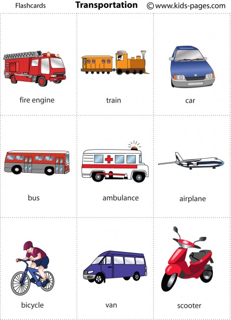 transportation-flashcard