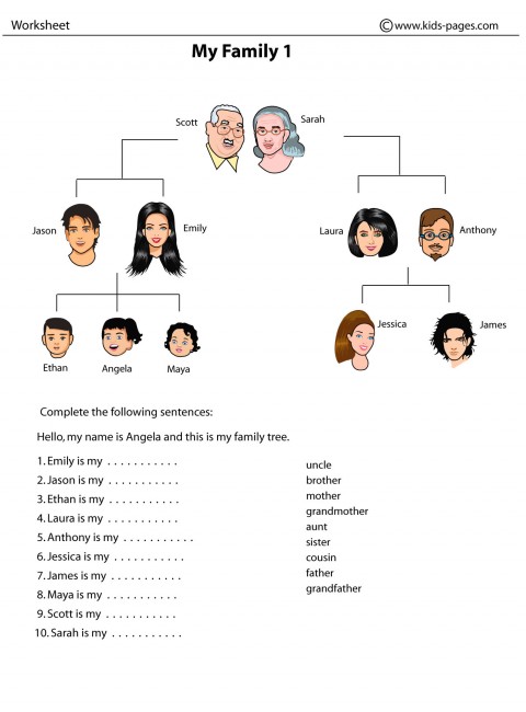 NEW 515 FAMILY WORKSHEETS PDF | family worksheet