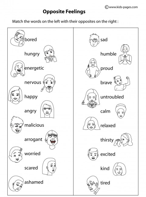 Worksheet: Feelings Vocabulary