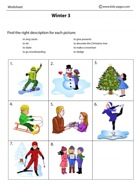 Winter 3 worksheet