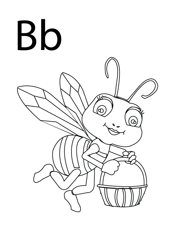 Letter-B_coloring page