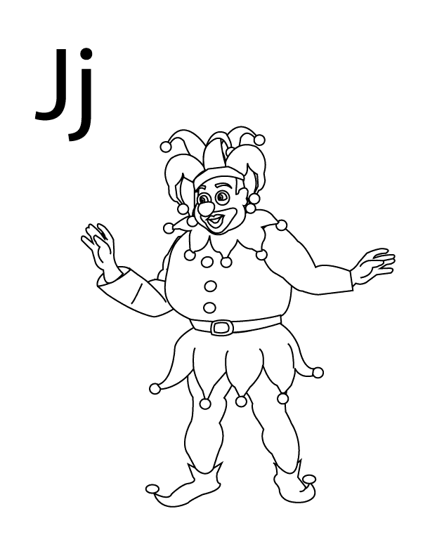 Letter-J_coloring page