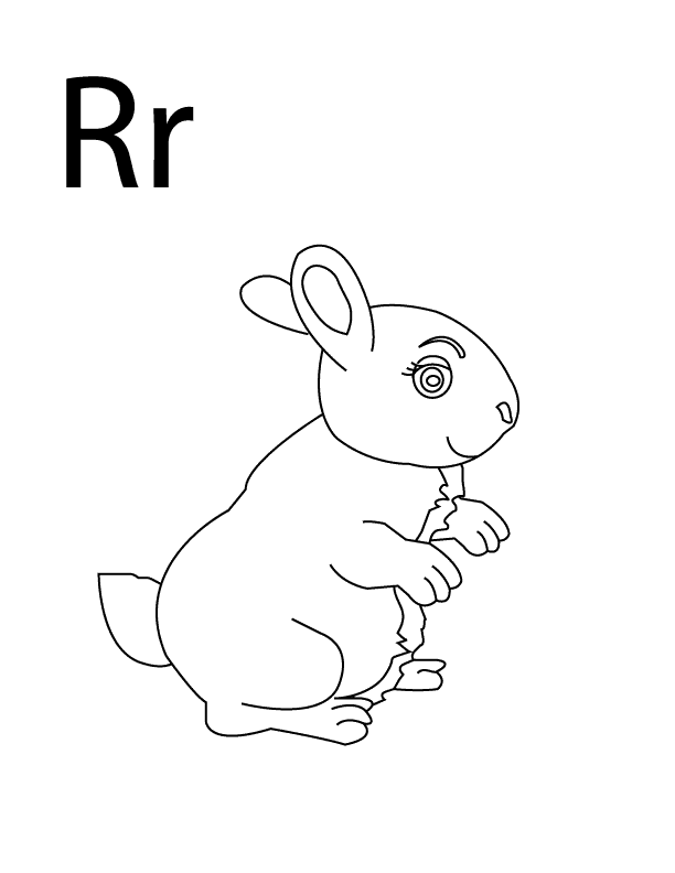 Letter-R_coloring page