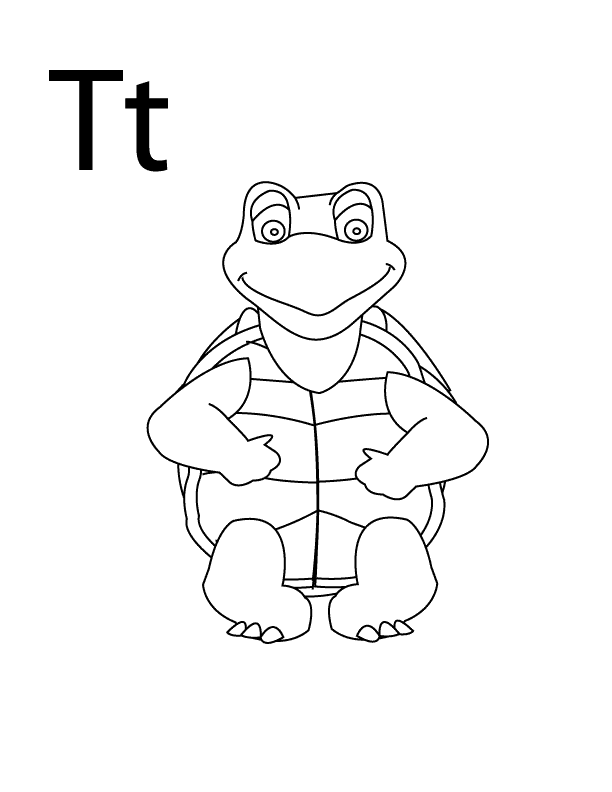 Letter-T_coloring page