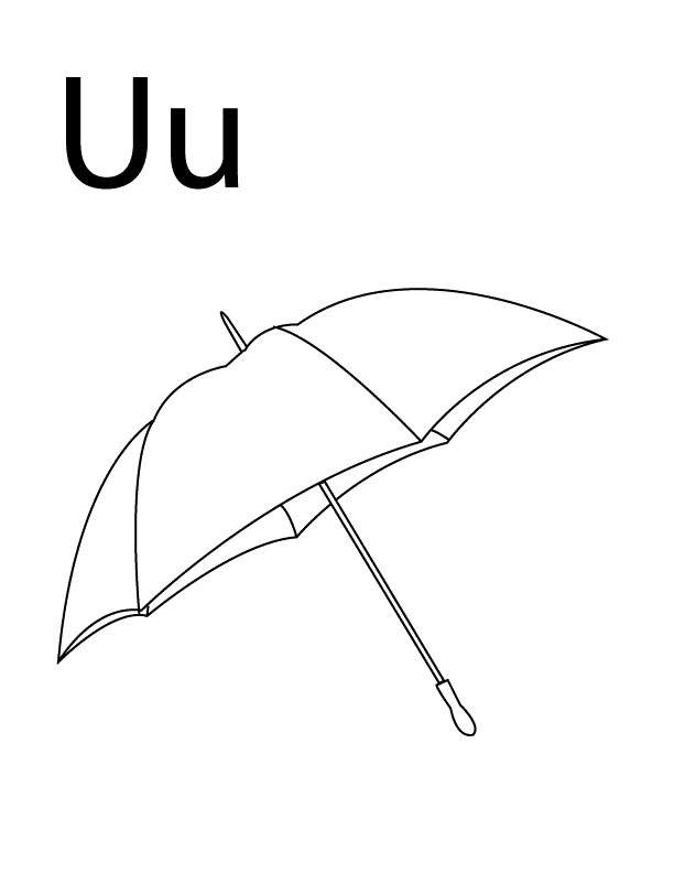Letter-U_coloring page