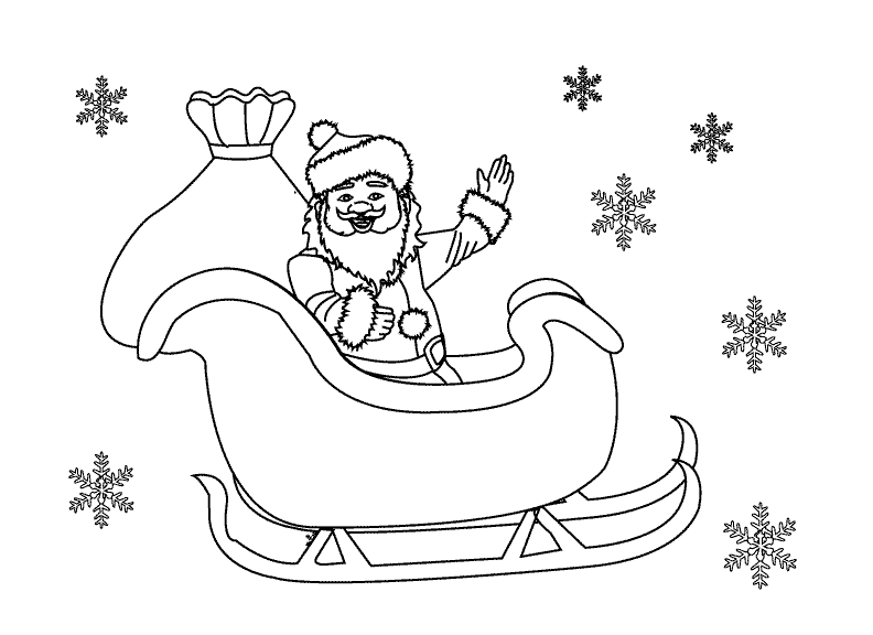 Santa2_coloring page
