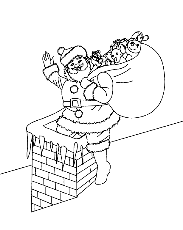 Santa3_coloring page