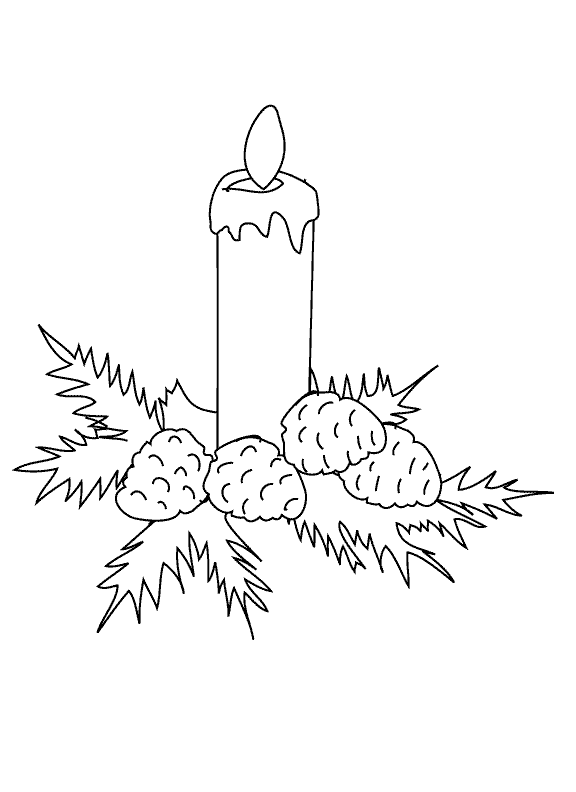 Candle_coloring page