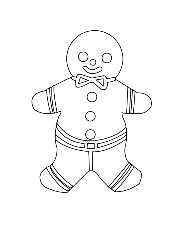 Gingerbread Man_coloring page