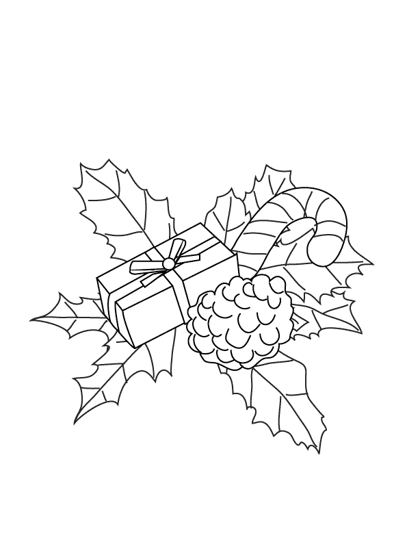 Present_coloring page