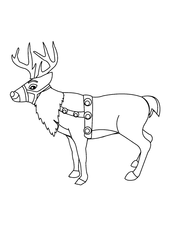 Reindeer_coloring page