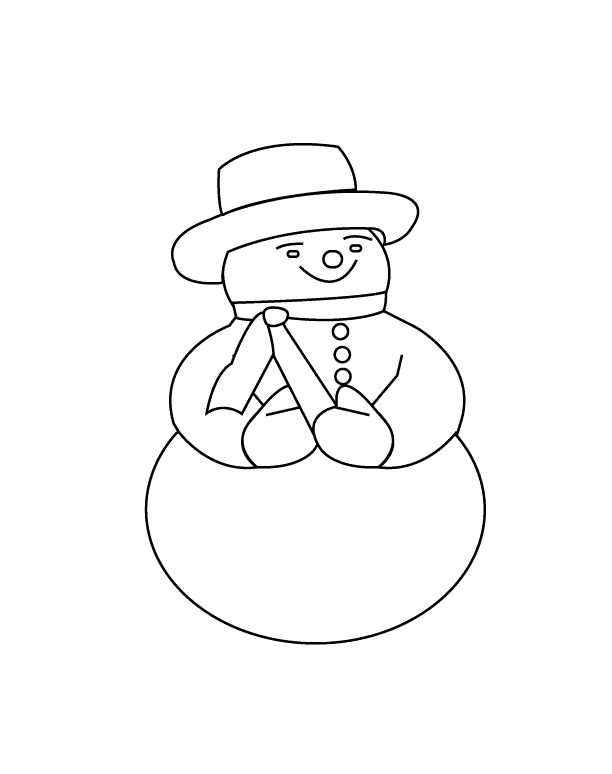 Snowman_coloring page