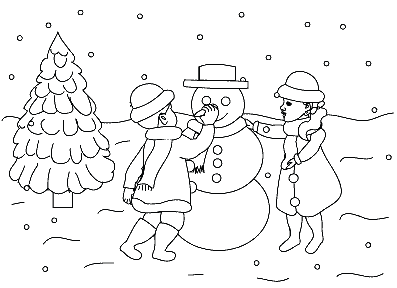 Snowman2_coloring page