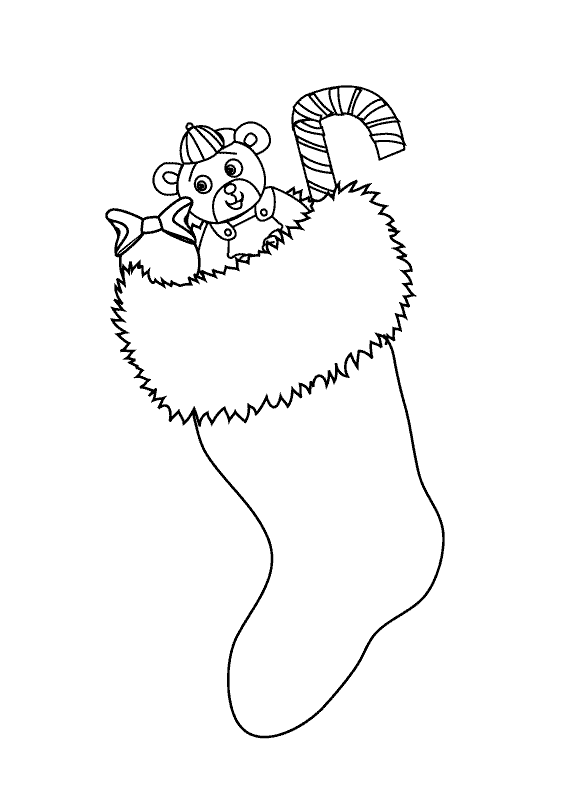 Stocking_coloring page