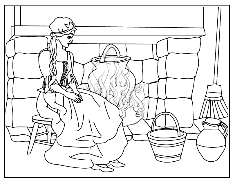 Cinderella coloring page1_coloring page