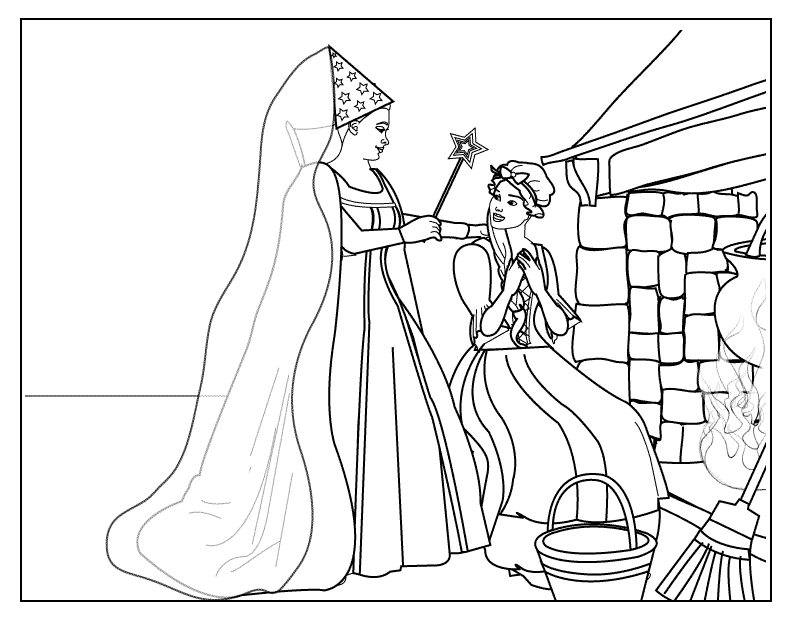 Cinderella coloring page 3_coloring page