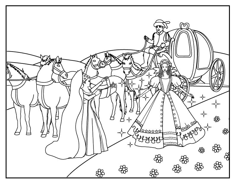 Cinderella coloring page 4_coloring page