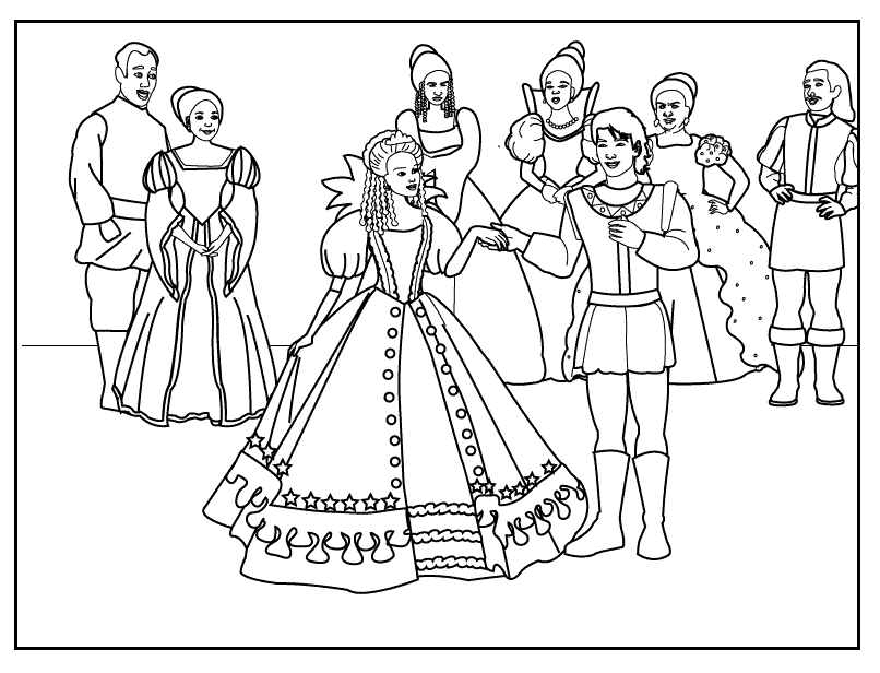 Cinderella coloring page 5_coloring page