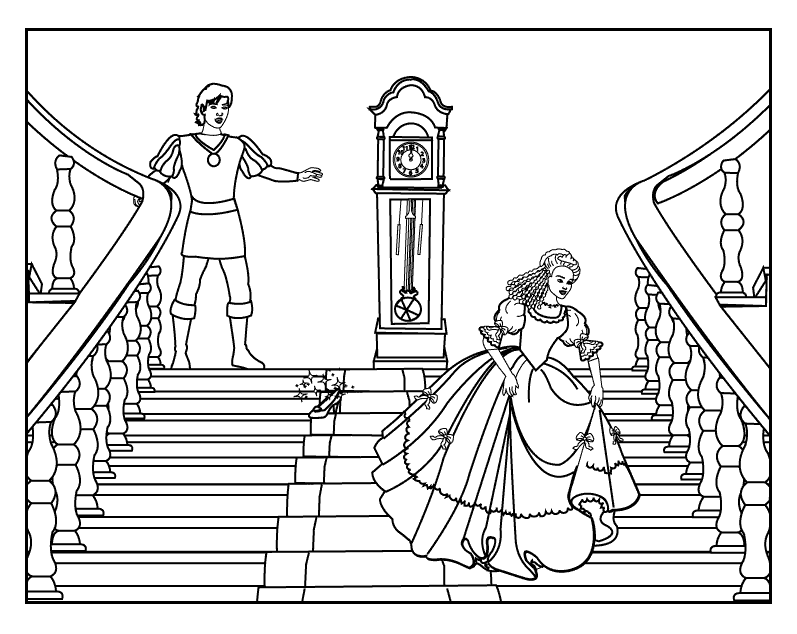Cinderella coloring page 7_coloring page