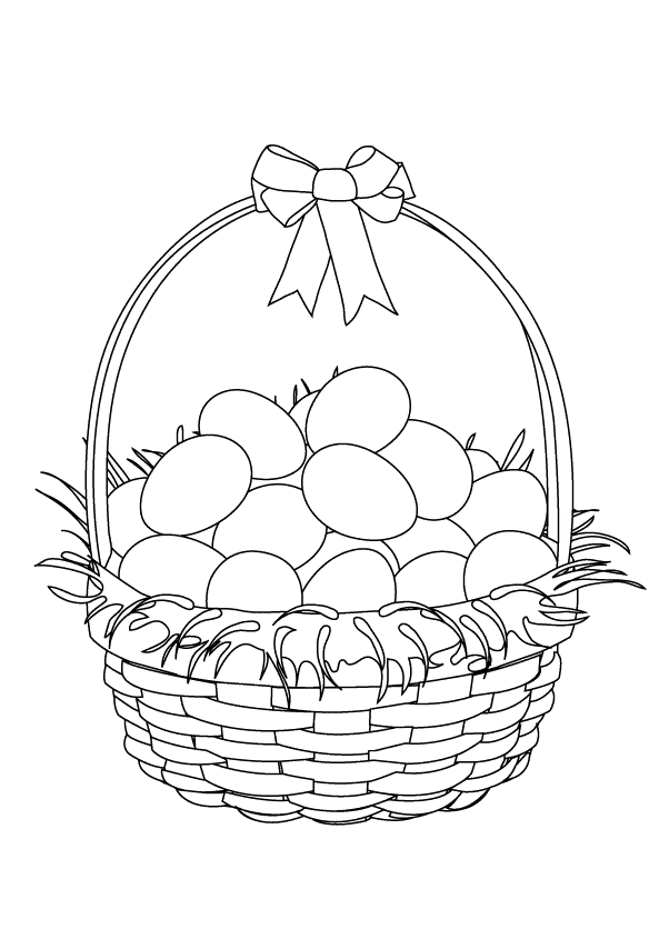 Coloring Pages - Easter Basket