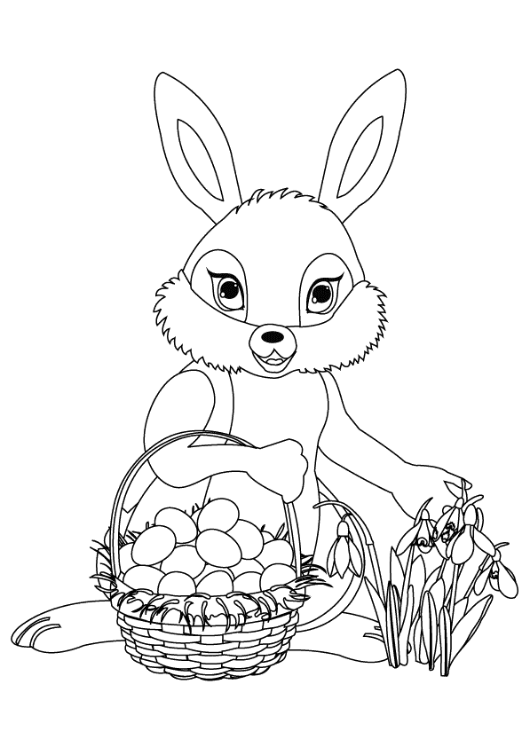 Easter Bunny_coloring page