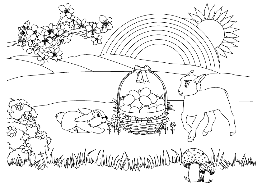 Spring_coloring page