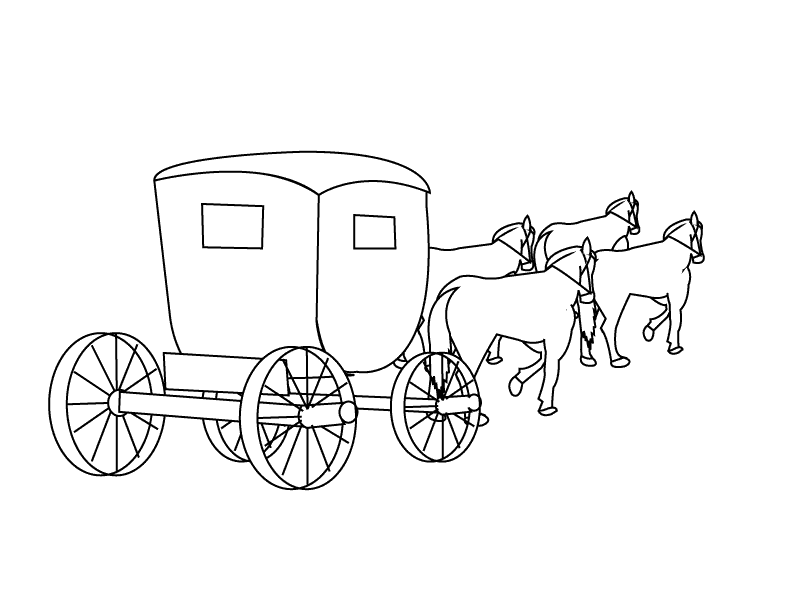 Carriage1_coloring page