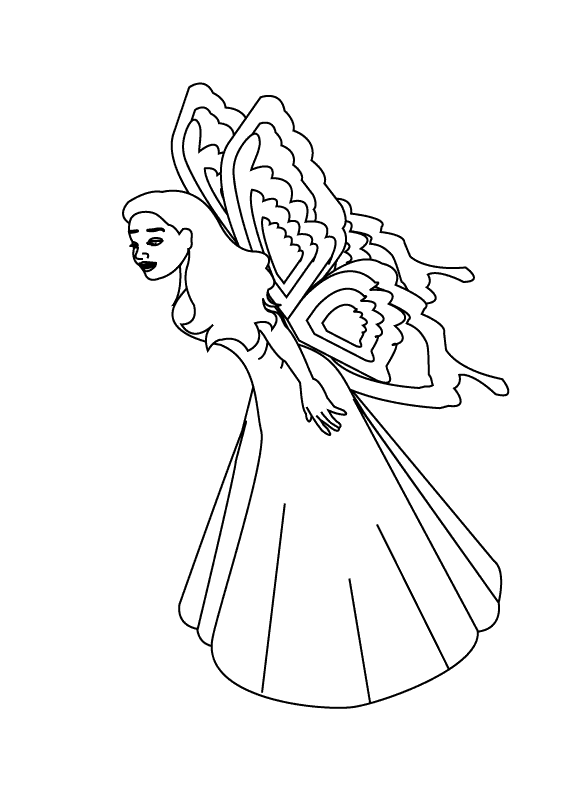 Fairy3_coloring page