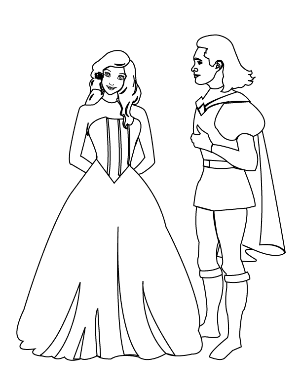 Prince and Princess_coloring page