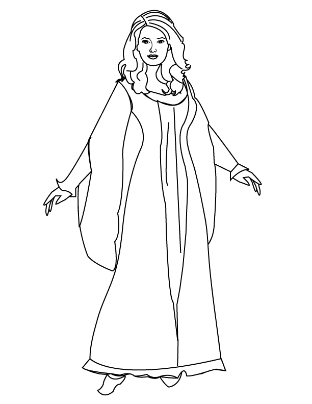 Princess_coloring page