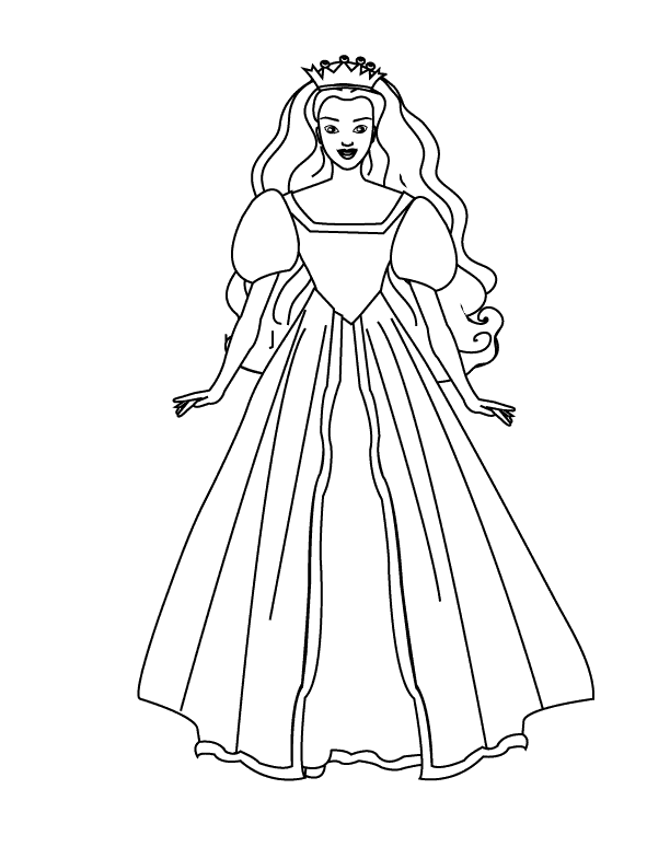 Princess2_coloring page