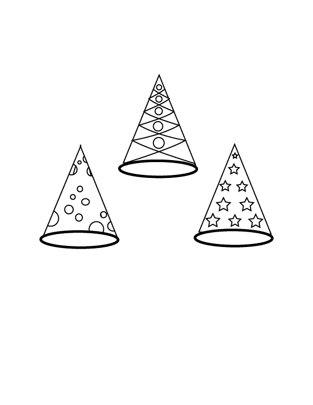 Wizard Hats_coloring page