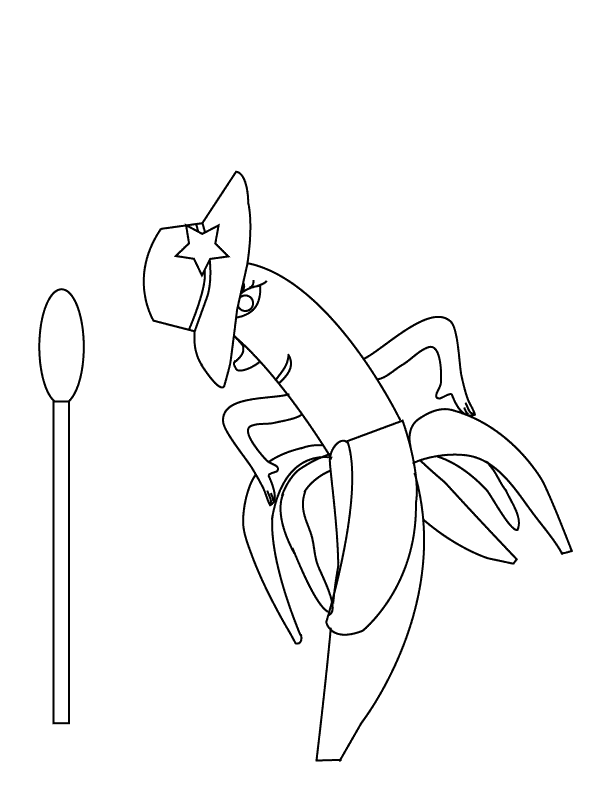 Banana_coloring page