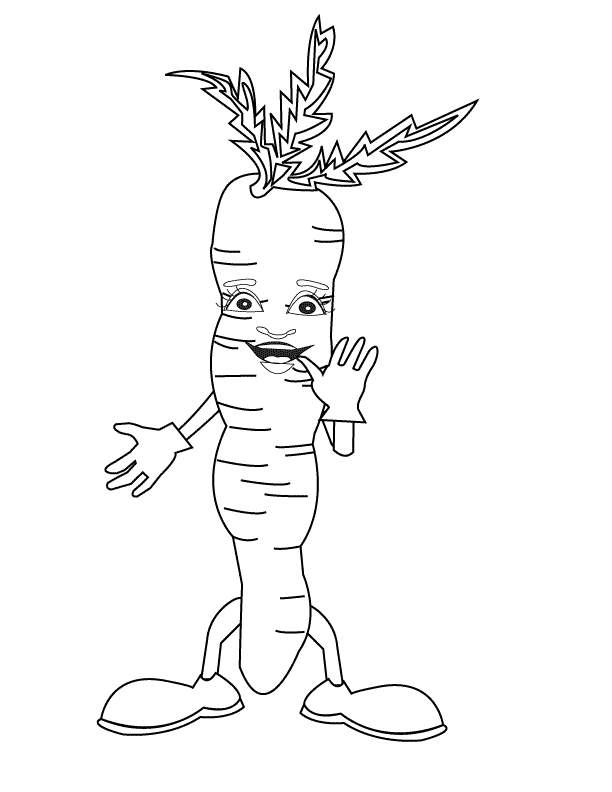 Carrot_coloring page