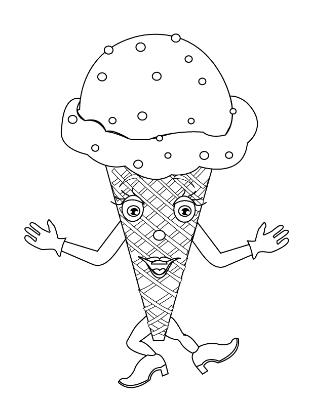 Icecream_coloring page