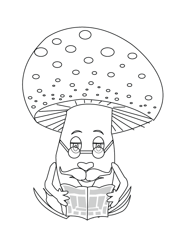 Mushroom_coloring page