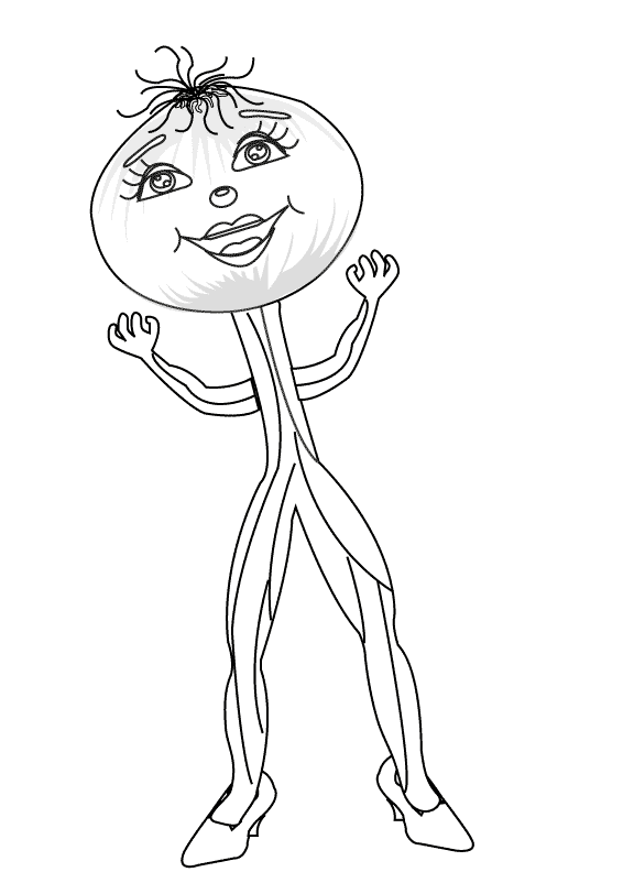 Onion_coloring page