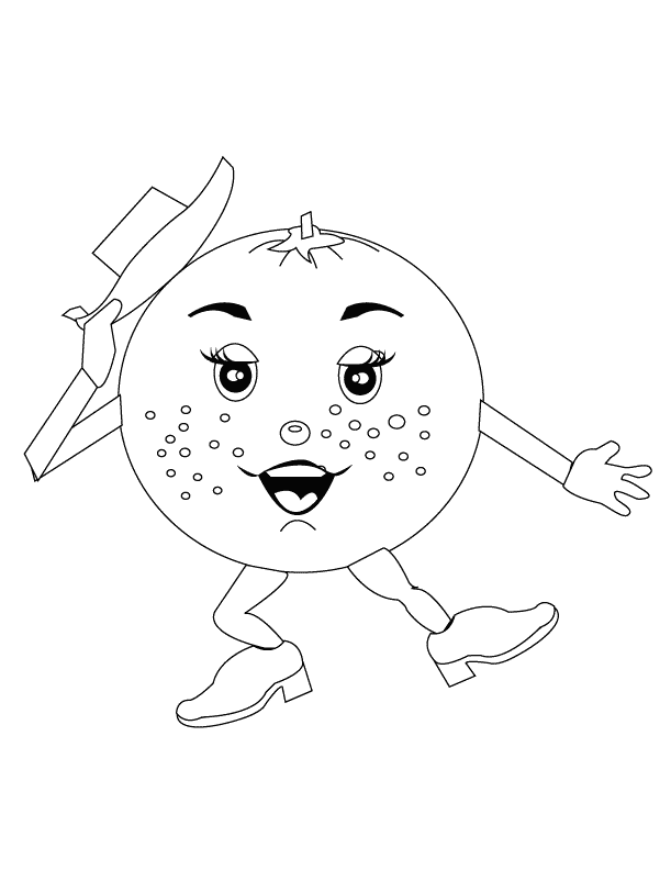 Orange_coloring page