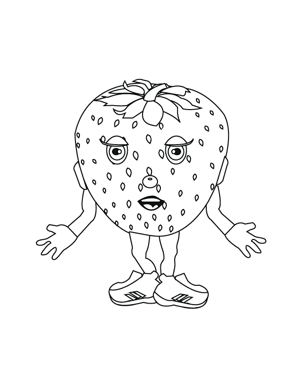 Strawberry_coloring page