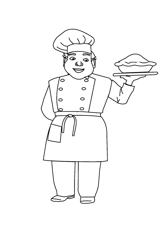 Chef_coloring page