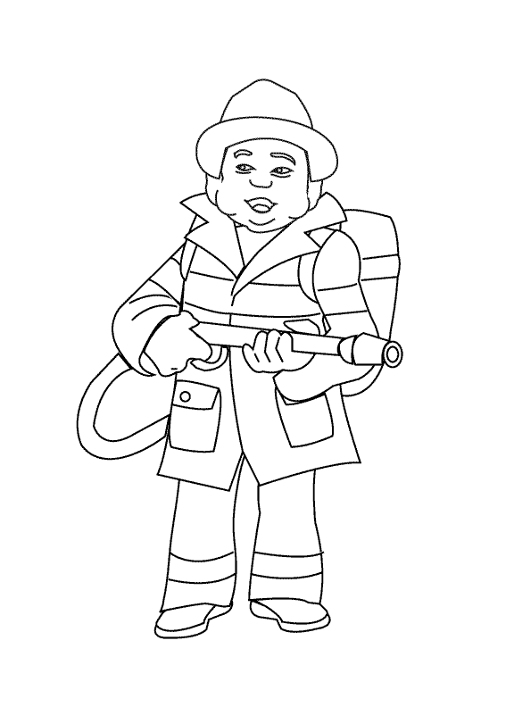 Fireman_coloring page
